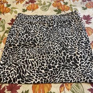 AK Anne Klein Animal Print Skirt